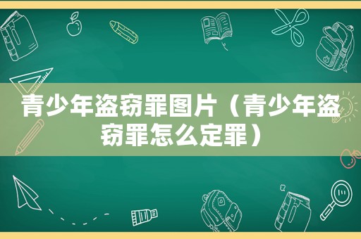 青少年盜竊罪圖片（青少年盜竊罪怎么定罪）