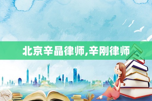 北京辛晶律師,辛剛律師
