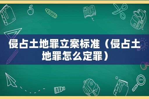 侵占土地罪立案標(biāo)準(zhǔn)（侵占土地罪怎么定罪）