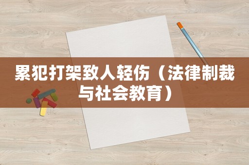 累犯打架致人輕傷（法律制裁與社會教育）