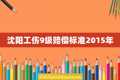 沈陽工傷9級賠償標準2015年