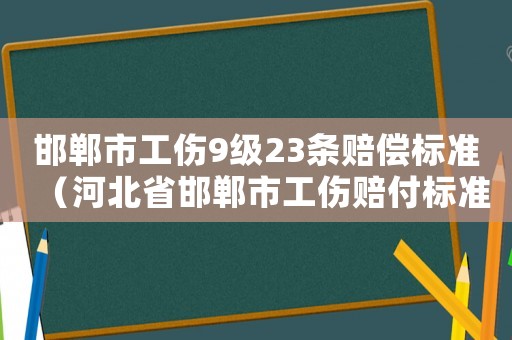 邯鄲市工傷9級23條賠償標準（河北省邯鄲市工傷賠付標準）