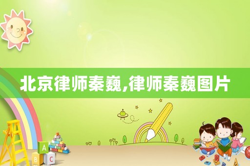 北京律師秦巍,律師秦巍圖片