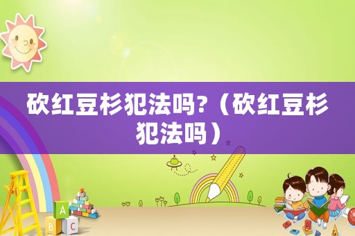 砍紅豆杉犯法嗎?（砍紅豆杉犯法嗎）