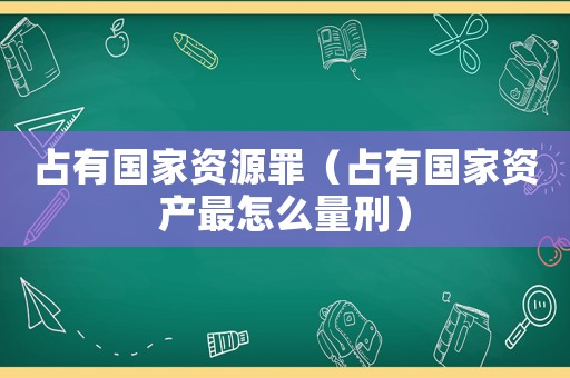 占有國家資源罪（占有國家資產最怎么量刑）