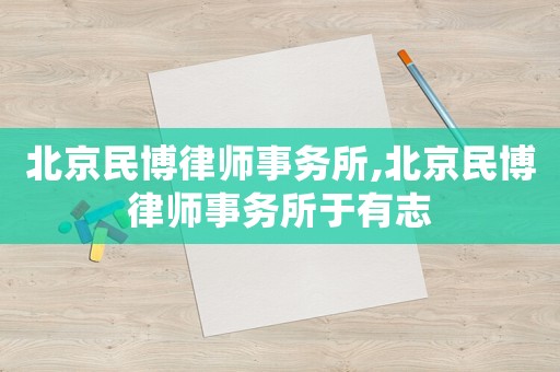 北京民博律師事務所,北京民博律師事務所于有志