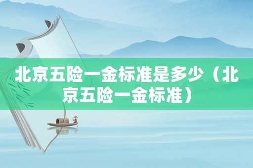 北京五險一金標準是多少（北京五險一金標準）