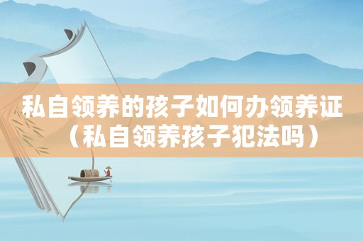 私自領(lǐng)養(yǎng)的孩子如何辦領(lǐng)養(yǎng)證（私自領(lǐng)養(yǎng)孩子犯法嗎）