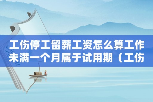 工傷停工留薪工資怎么算工作未滿一個月屬于試用期（工傷鑒定結果是停工留薪期未滿）