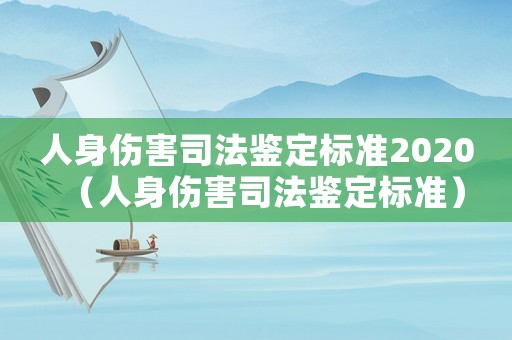 人身傷害司法鑒定標準2020（人身傷害司法鑒定標準）