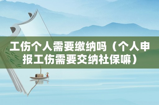 工傷個人需要繳納嗎（個人申報工傷需要交納社保嘛）