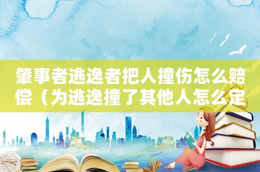 肇事者逃逸者把人撞傷怎么賠償（為逃逸撞了其他人怎么定罪）