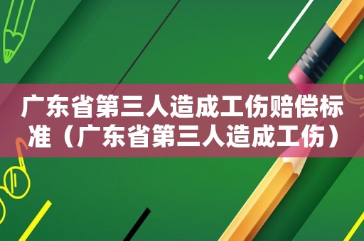廣東省第三人造成工傷賠償標準（廣東省第三人造成工傷）