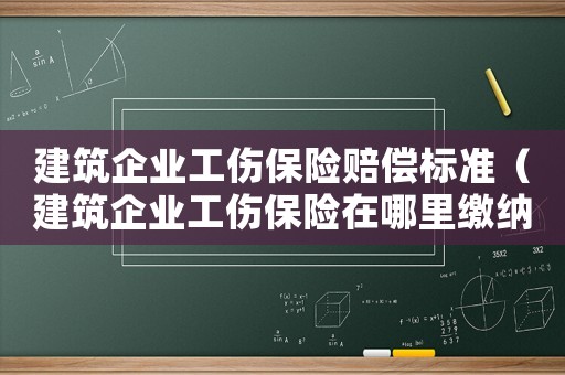 建筑企業(yè)工傷保險(xiǎn)賠償標(biāo)準(zhǔn)（建筑企業(yè)工傷保險(xiǎn)在哪里繳納）