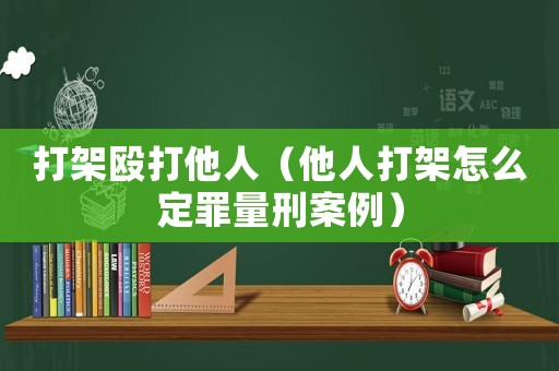 打架毆打他人（他人打架怎么定罪量刑案例）