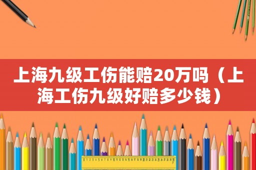 上海九級工傷能賠20萬嗎（上海工傷九級好賠多少錢）