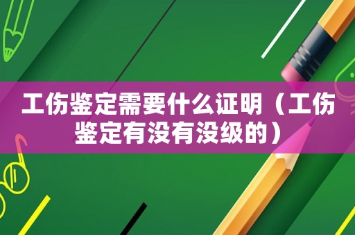 工傷鑒定需要什么證明（工傷鑒定有沒有沒級的）