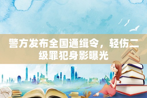 警方發布全國通緝令，輕傷二級罪犯身影曝光