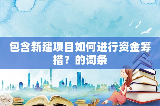 包含新建項目如何進行資金籌措？的詞條