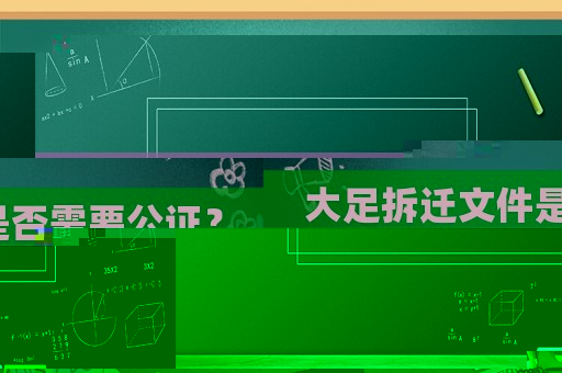 大足拆遷文件是否需要公證？