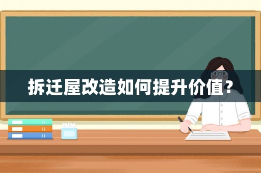 拆遷屋改造如何提升價值？