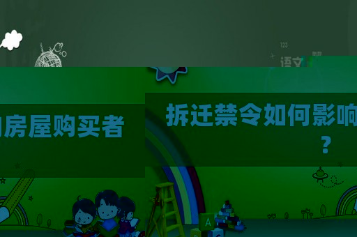 拆遷禁令如何影響房屋購買者？