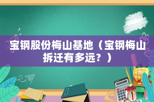 寶鋼股份梅山基地（寶鋼梅山拆遷有多遠？）