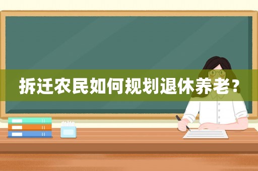 拆遷農民如何規劃退休養老？