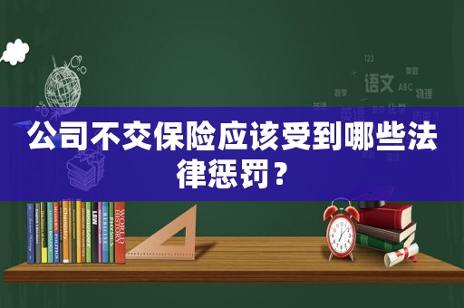 公司不交保險(xiǎn)應(yīng)該受到哪些法律懲罰？