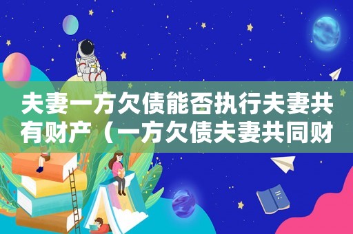 夫妻一方欠債能否執行夫妻共有財產（一方欠債夫妻共同財產怎么執行）