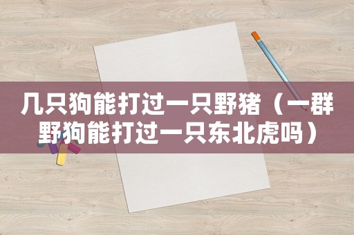 幾只狗能打過一只野豬（一群野狗能打過一只東北虎嗎）