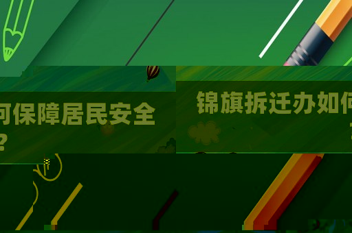 錦旗拆遷辦如何保障居民安全？
