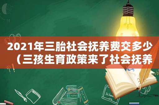 2021年三胎社會撫養費交多少（三孩生育政策來了社會撫養費）
