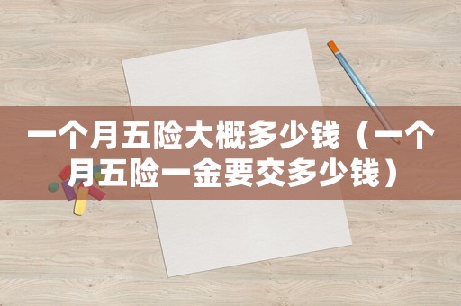 一個月五險大概多少錢（一個月五險一金要交多少錢）