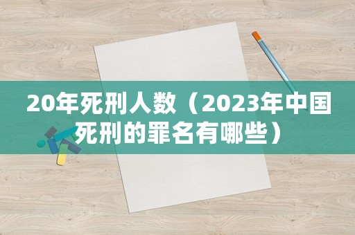 20年死刑人數（2023年中國死刑的罪名有哪些）