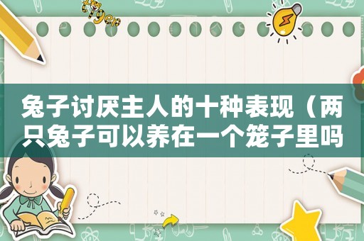 兔子討厭主人的十種表現（兩只兔子可以養在一個籠子里嗎）