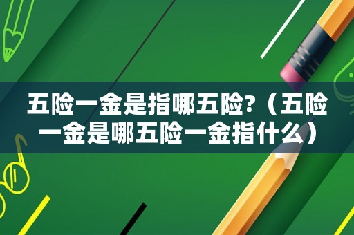 五險一金是指哪五險?（五險一金是哪五險一金指什么）