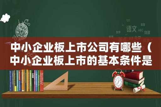 中小企業板上市公司有哪些（中小企業板上市的基本條件是什么啊）