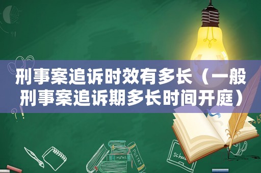 刑事案追訴時效有多長（一般刑事案追訴期多長時間開庭）