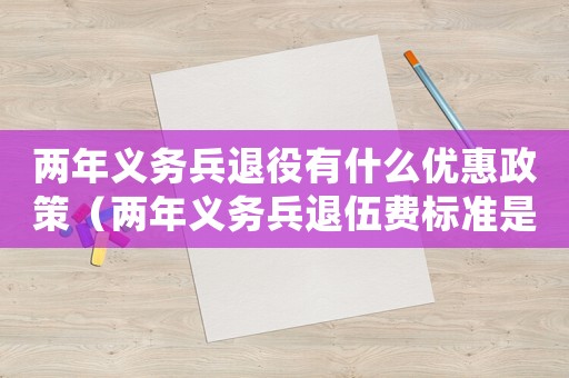 兩年義務(wù)兵退役有什么優(yōu)惠政策（兩年義務(wù)兵退伍費(fèi)標(biāo)準(zhǔn)是什么意思）