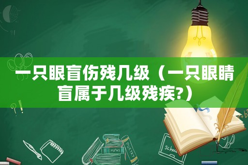 一只眼盲傷殘幾級（一只眼睛盲屬于幾級殘疾?）