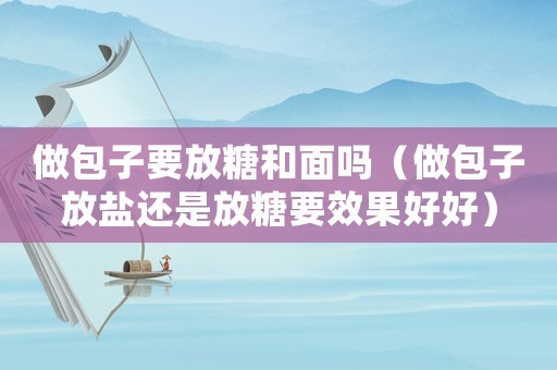 做包子要放糖和面嗎（做包子放鹽還是放糖要效果好好）