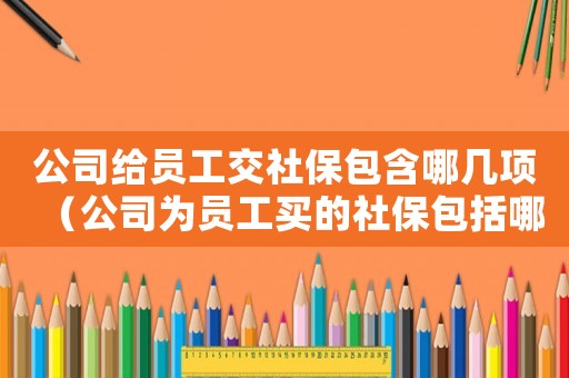 公司給員工交社保包含哪幾項（公司為員工買的社保包括哪些項目費用）