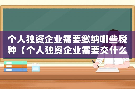 個人獨資企業需要繳納哪些稅種（個人獨資企業需要交什么稅怎么交）