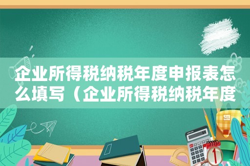 企業所得稅納稅年度申報表怎么填寫（企業所得稅納稅年度申報表怎么填）