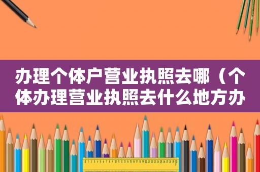 辦理個體戶營業執照去哪（個體辦理營業執照去什么地方辦理）
