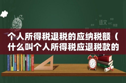 個人所得稅退稅的應納稅額（什么叫個人所得稅應退稅款的情況）