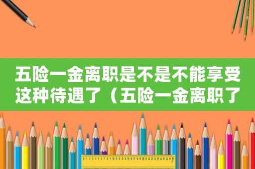 五險(xiǎn)一金離職是不是不能享受這種待遇了（五險(xiǎn)一金離職了是不是白交了可退嗎）