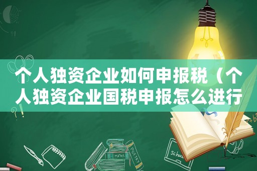 個人獨資企業(yè)如何申報稅（個人獨資企業(yè)國稅申報怎么進行的）