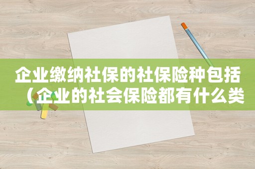 企業繳納社保的社保險種包括（企業的社會保險都有什么類型）
